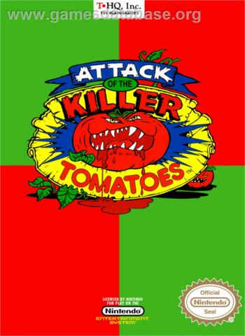 Cover Attack of the Killer Tomatoes for NES